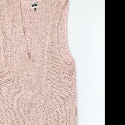 VILA Womens Pink   Wrap Jumper Size M