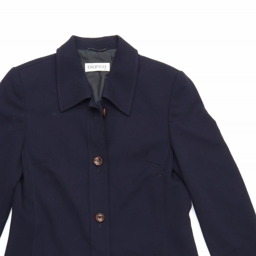 Bianca Womens Blue   Jacket Blazer Size 8