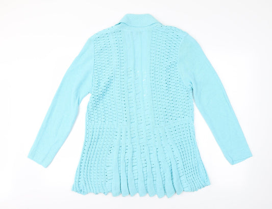 Pure & Natural Womens Blue   Shrug Jumper Size M