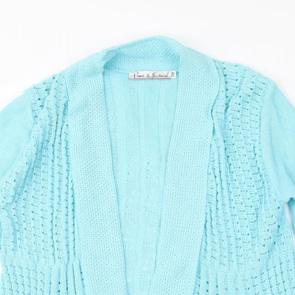 Pure & Natural Womens Blue   Shrug Jumper Size M