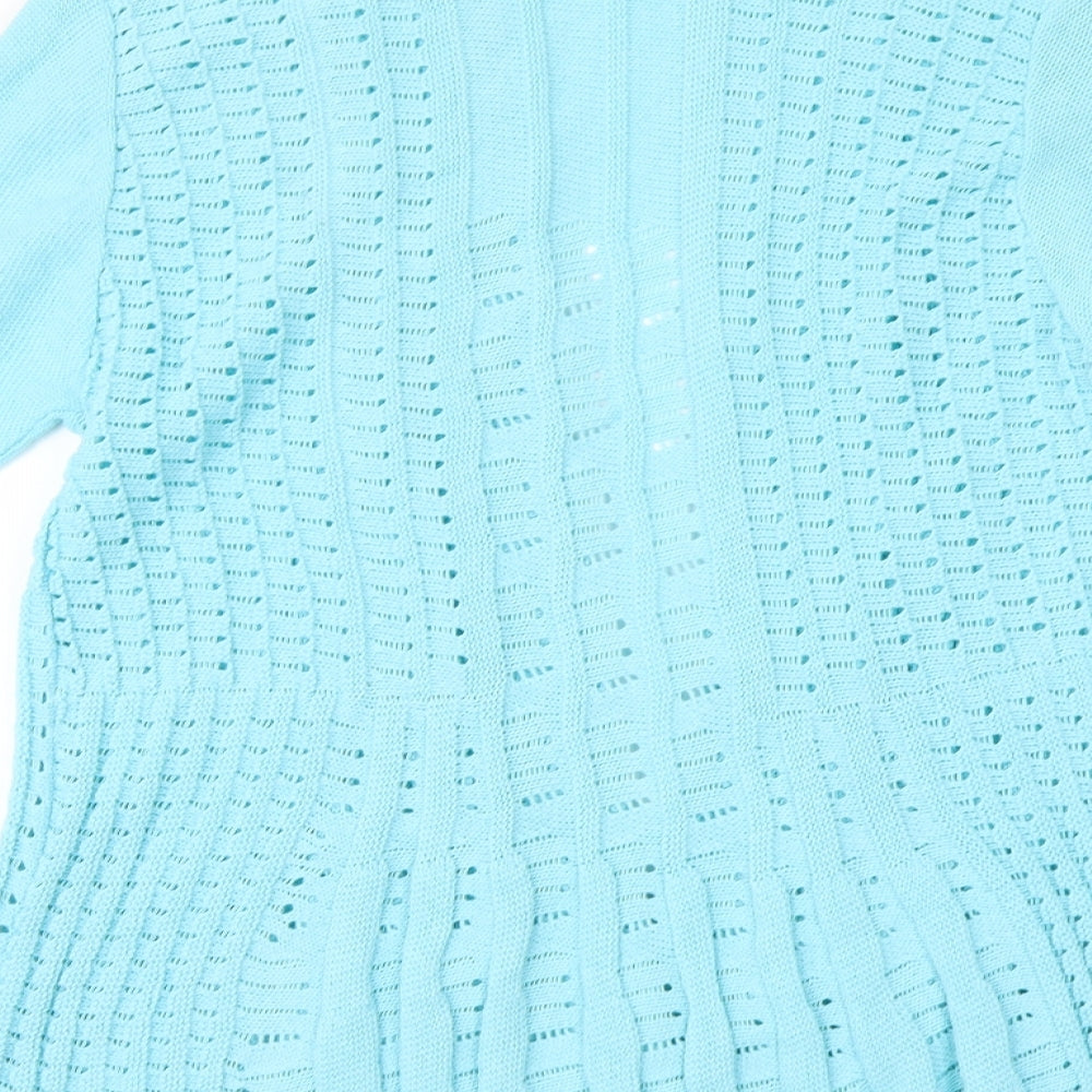Pure & Natural Womens Blue   Shrug Jumper Size M