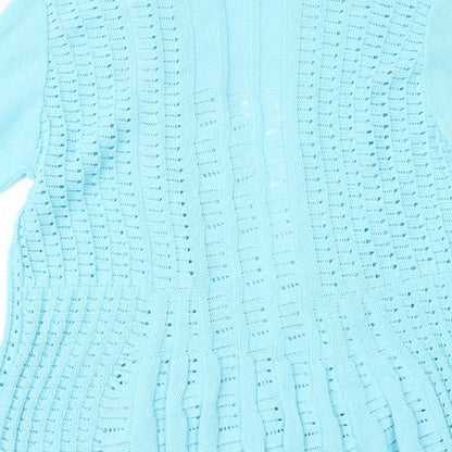 Pure & Natural Womens Blue   Shrug Jumper Size M