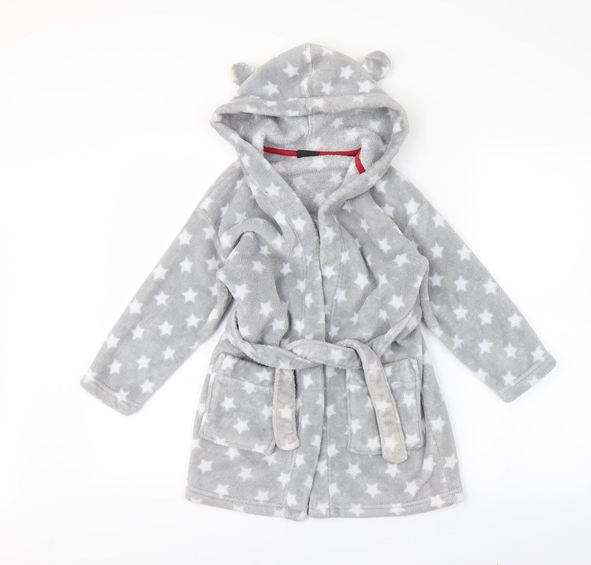 Next Girls Grey Solid  Capri Robe Size 5-6 Years