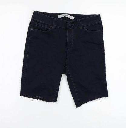 VERO MODA Womens Blue   Cut-Off Shorts Size S