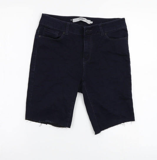 VERO MODA Womens Blue   Cut-Off Shorts Size S