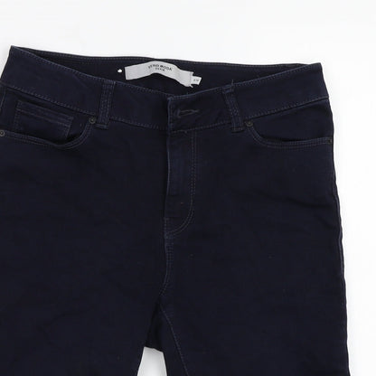 VERO MODA Womens Blue   Cut-Off Shorts Size S