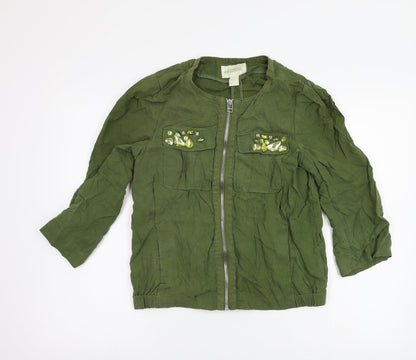 Womens UK Size 6 H&M Green Jacket