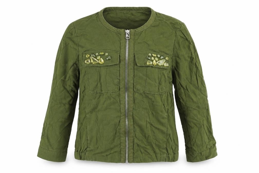 Womens UK Size 6 H&M Green Jacket