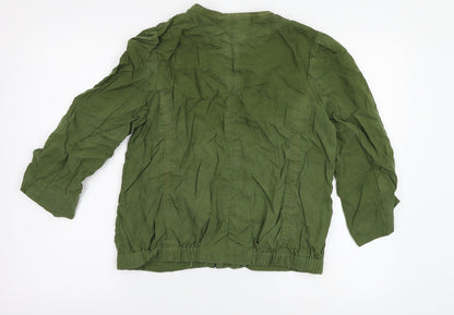 Womens UK Size 6 H&M Green Jacket