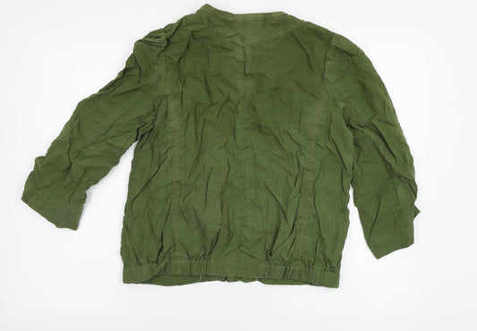 Womens UK Size 6 H&M Green Jacket