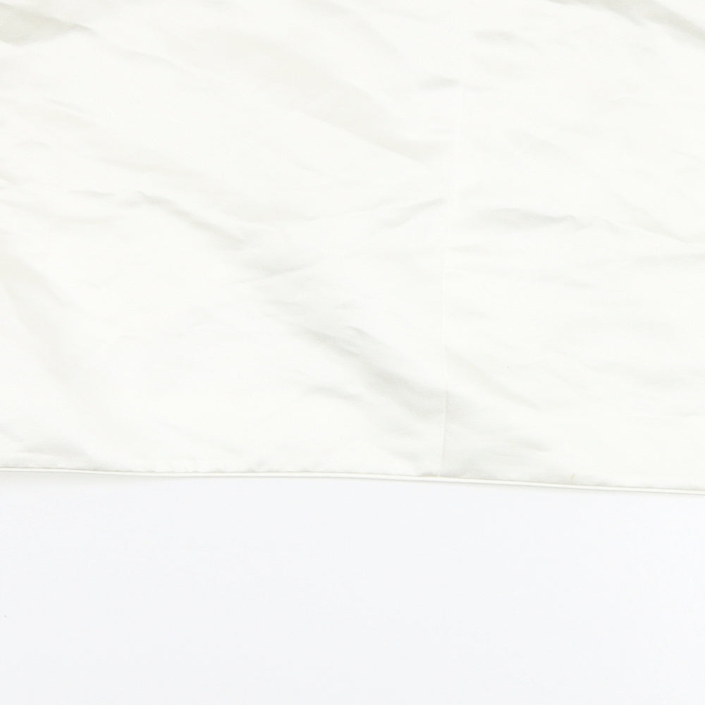 Brand and care label for Pearce Fionda women’s white overcoat jacket