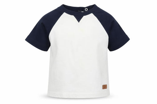 Front view of 7 For All Mankind Baby Houndstooth Pullover T-Shirt, size 18-24, Months