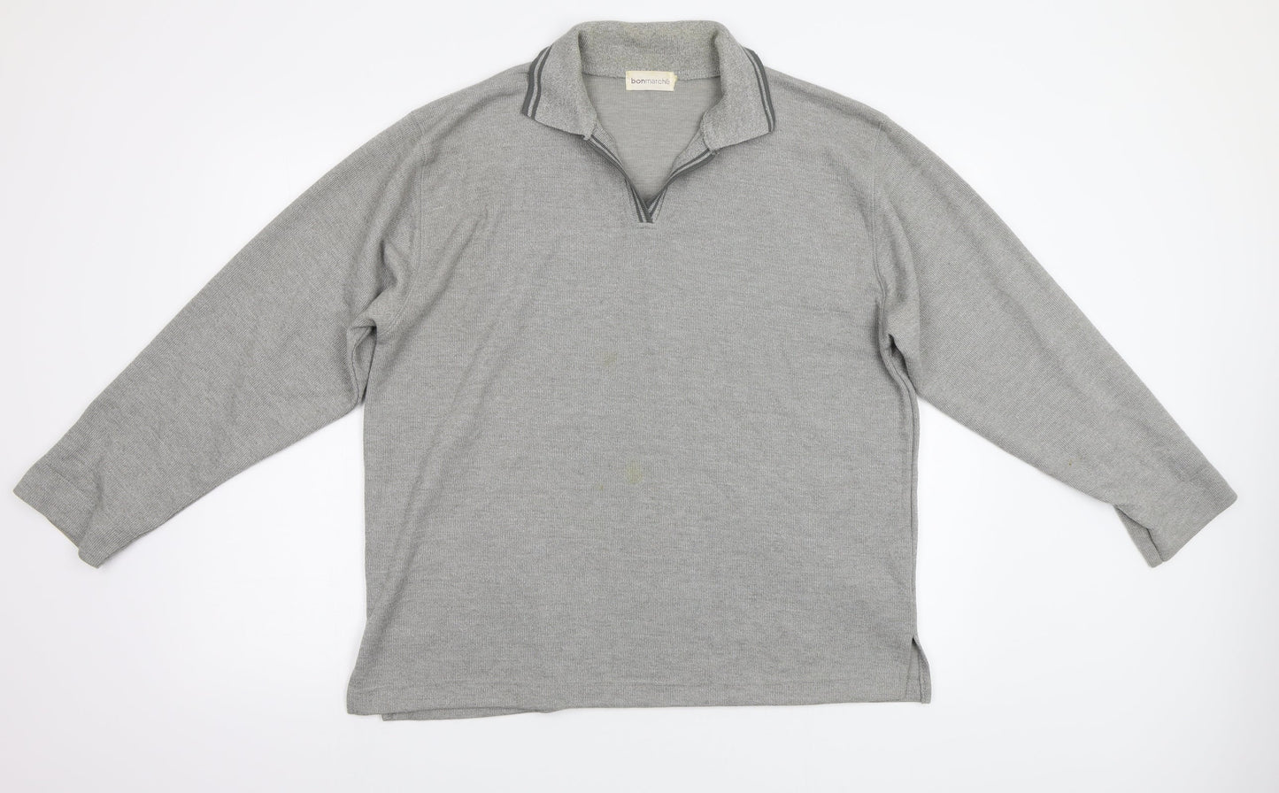 Bonmarché Mens Green Herringbone  Pullover Jumper Size L