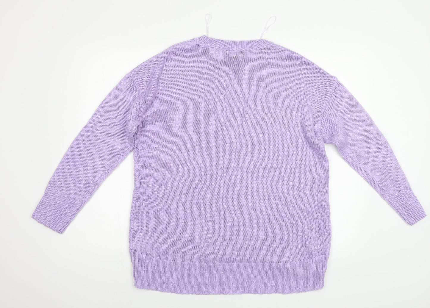 New Look Womens Purple   Henley Jumper Size L