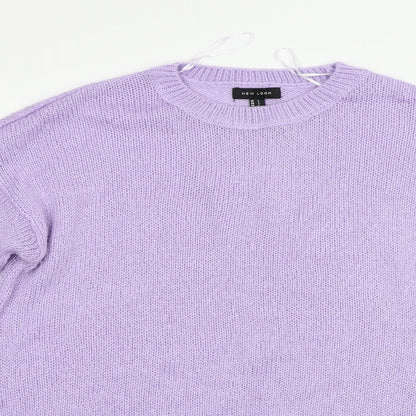 New Look Womens Purple   Henley Jumper Size L