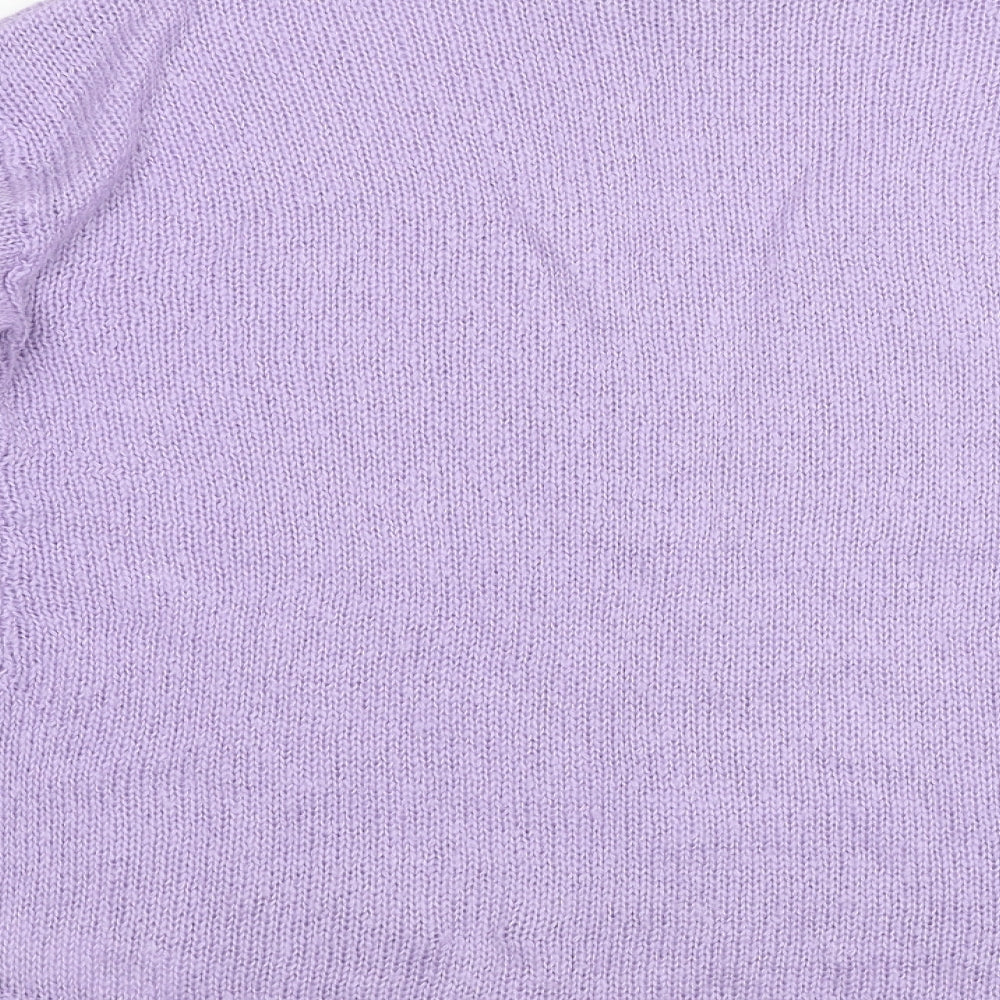 New Look Womens Purple   Henley Jumper Size L