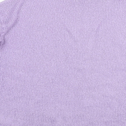 New Look Womens Purple   Henley Jumper Size L