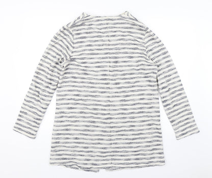 George Womens White Striped  Jacket  Size 16