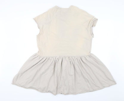 Preworn Womens Beige   Jumper Dress  Size 14