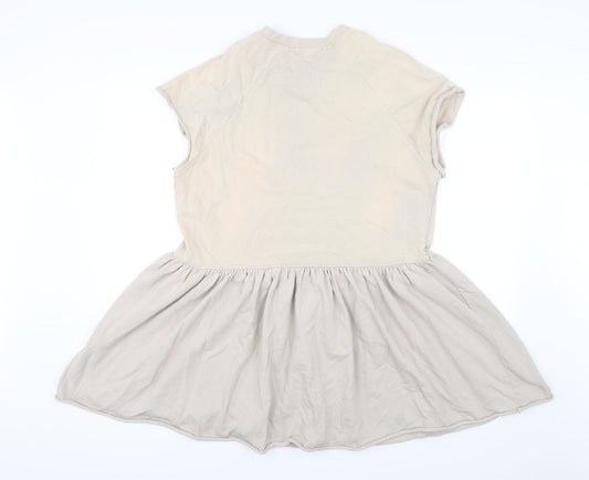 Preworn Womens Beige   Jumper Dress  Size 14