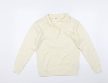 Damart Womens White   Pullover Jumper Size 10