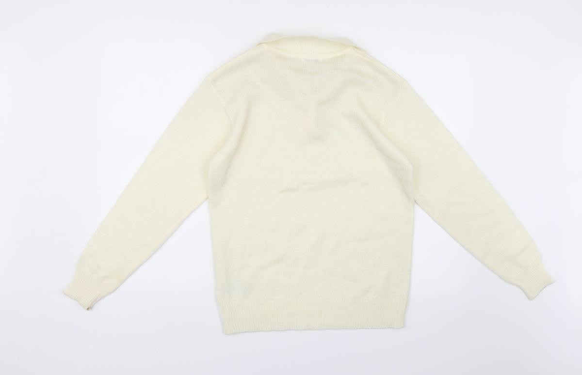 Damart Womens White   Pullover Jumper Size 10