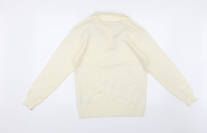 Damart Womens White   Pullover Jumper Size 10