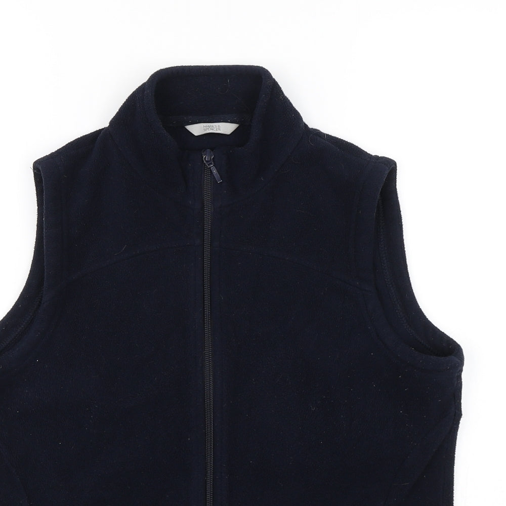 Marks and Spencer Womens Blue   Full Zip Jumper Size 14