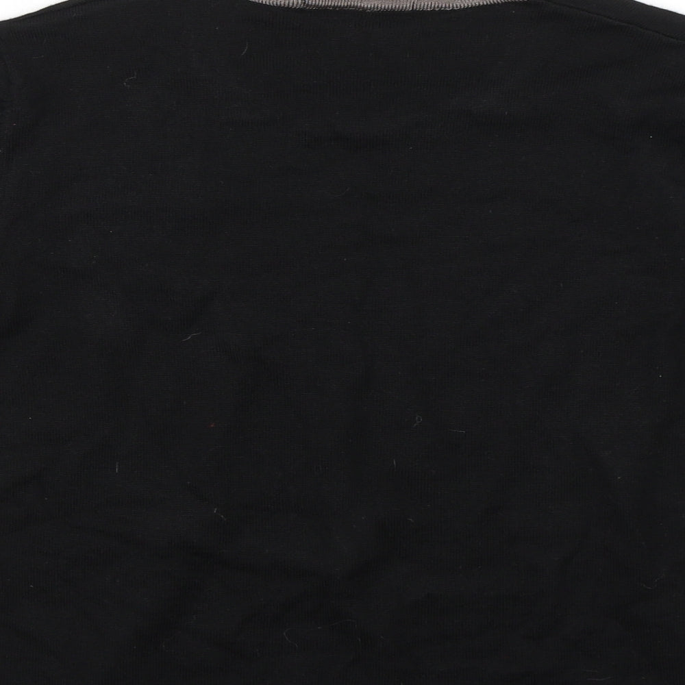 Marks and Spencer Womens Black   Basic Blouse Size 12  - Flower