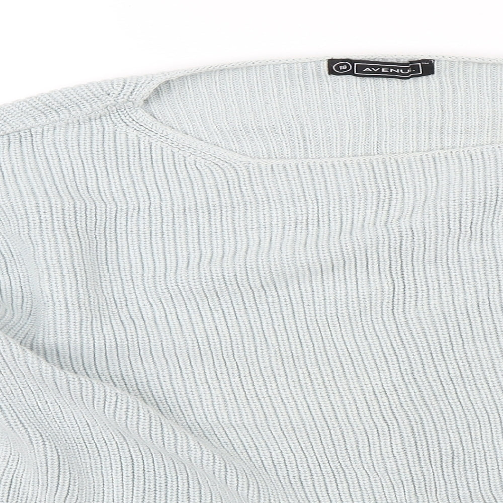 Avenue Womens Blue   Pullover Jumper Size 18