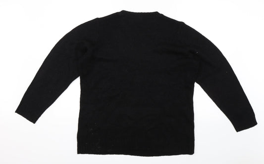 Derek Heart Womens Black   Pullover Jumper Size XL