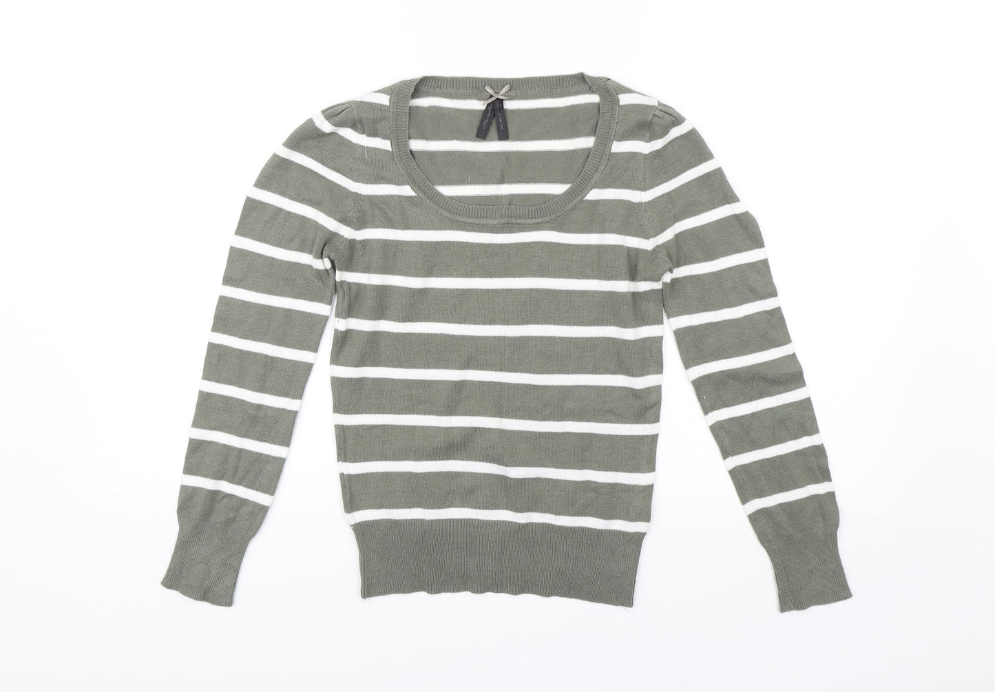 Atmosphere Womens Green Striped  Pullover Jumper Size 8