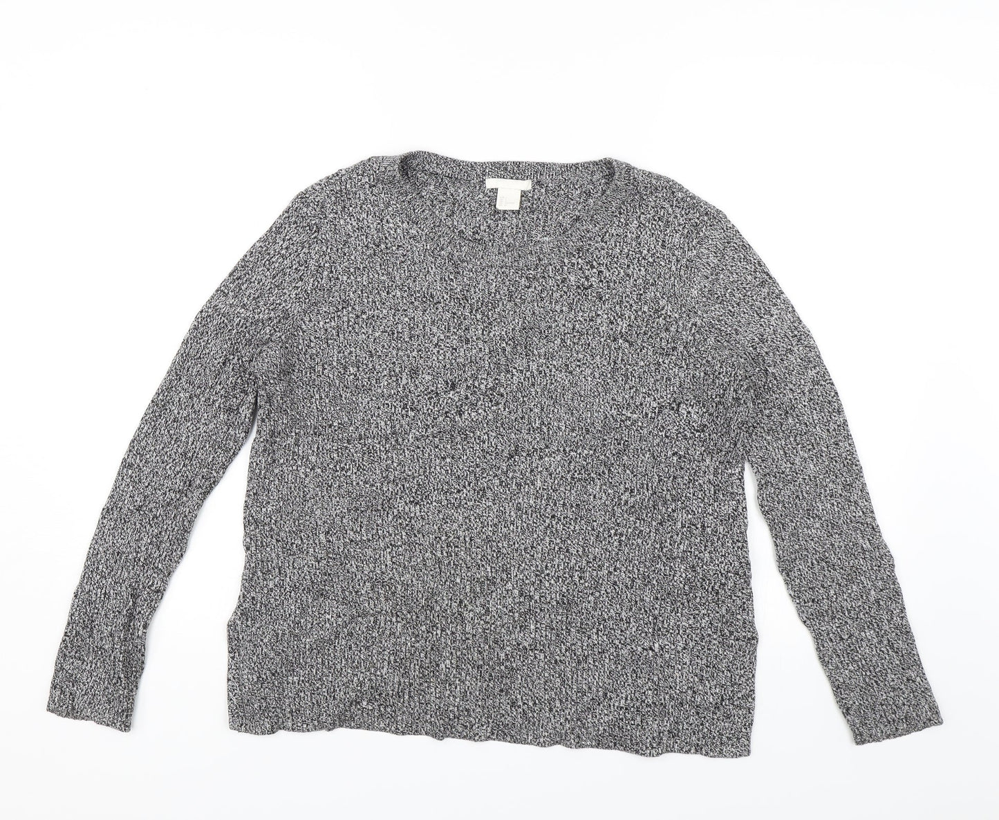 H&M Womens Grey   Pullover Jumper Size L