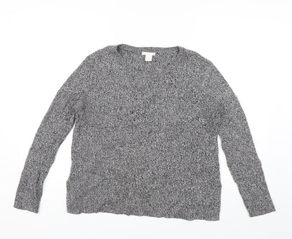 H&M Womens Grey   Pullover Jumper Size L