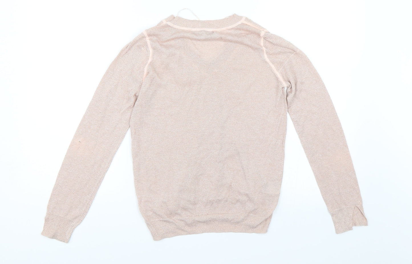 Womens UK Size M Mango Pink Basic T-Shirt