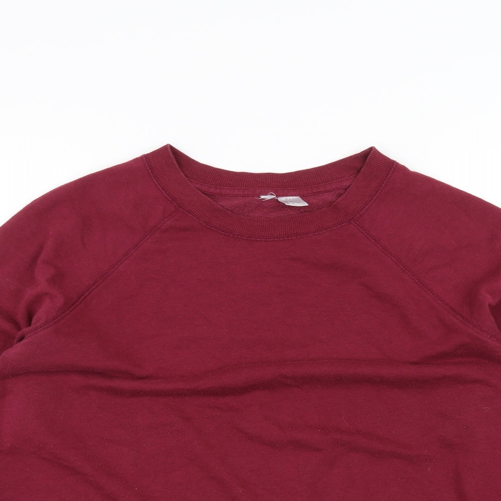H&M Womens Red   Pullover Jumper Size M