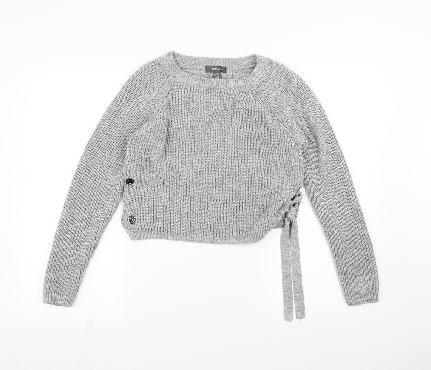 Primark Womens Grey  Knit Pullover Jumper Size S