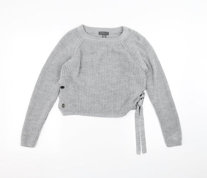 Primark Womens Grey  Knit Pullover Jumper Size S