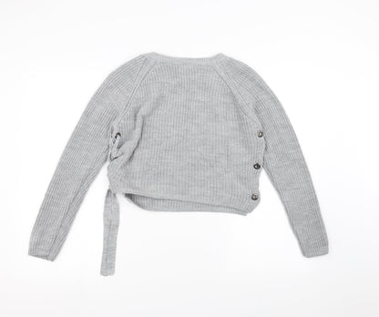 Primark Womens Grey  Knit Pullover Jumper Size S