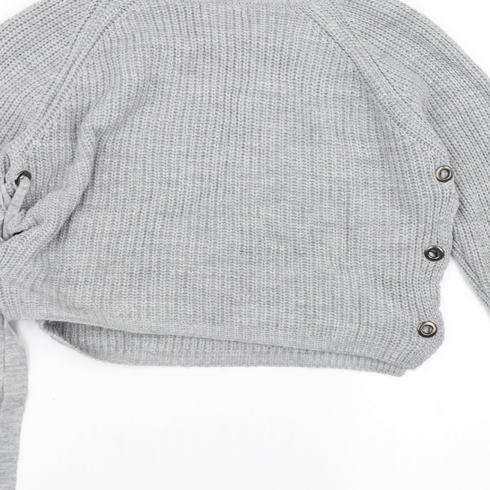 Primark Womens Grey  Knit Pullover Jumper Size S