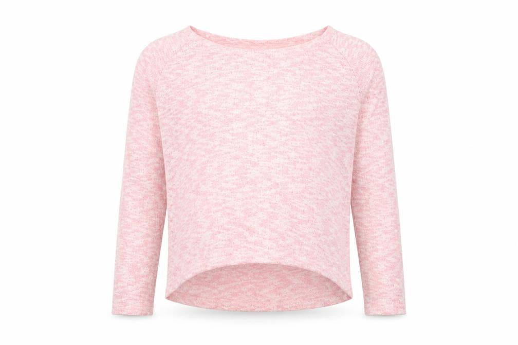 Front view of Generation girls’ pink basic t-shirt, size 14-15, years