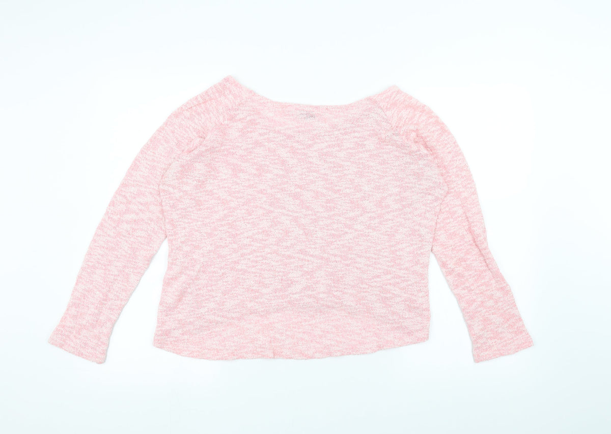 Back view of Generation girls’ pink basic t-shirt, size 14-15, years