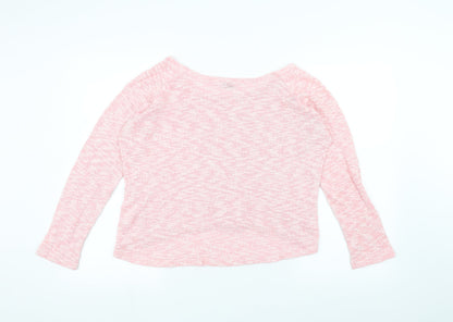 Back view of Generation girls’ pink basic t-shirt, size 14-15, years