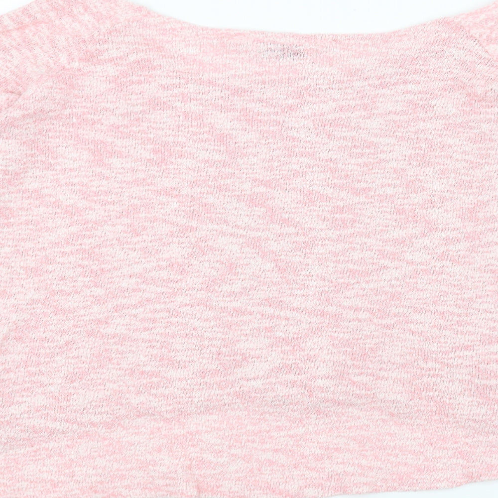 Brand and care label for Generation girls’ pink basic t-shirt, size 14-15, years