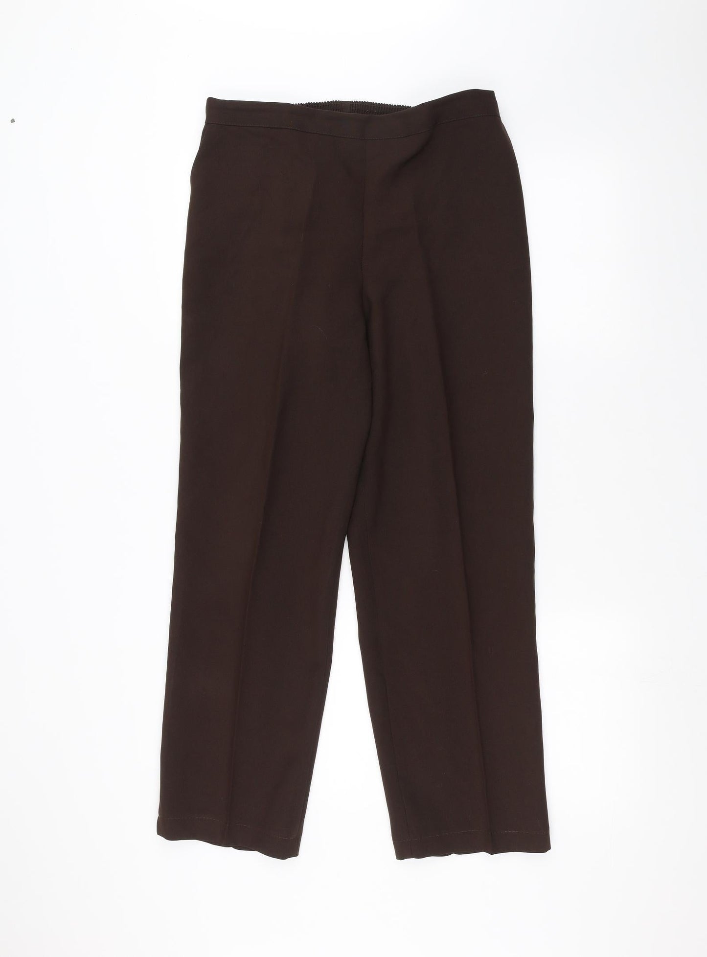 Womens UK Size 16 Preworn Regular Fit  Brown Trousers