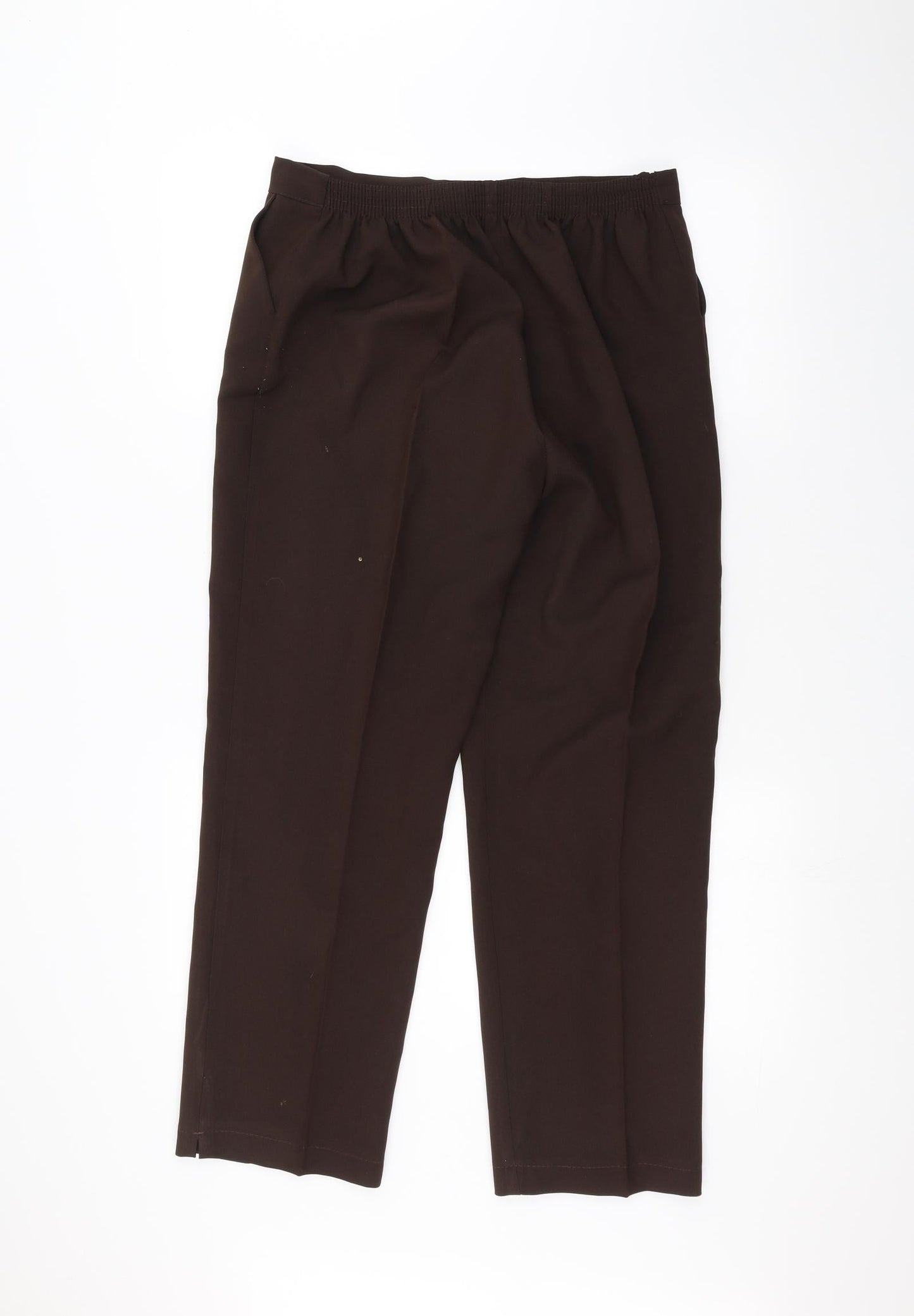 Womens UK Size 16 Preworn Regular Fit  Brown Trousers