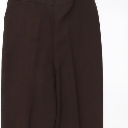 Womens UK Size 16 Preworn Regular Fit  Brown Trousers