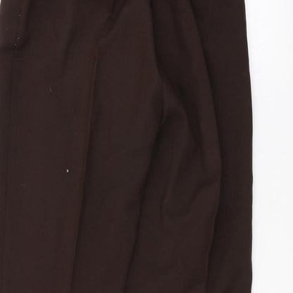 Womens UK Size 16 Preworn Regular Fit  Brown Trousers