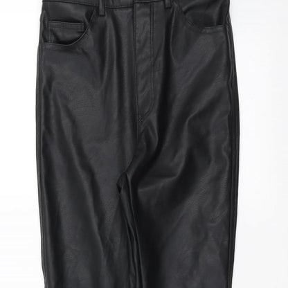 H&M Womens Black   Trousers  Size 8 L27 in