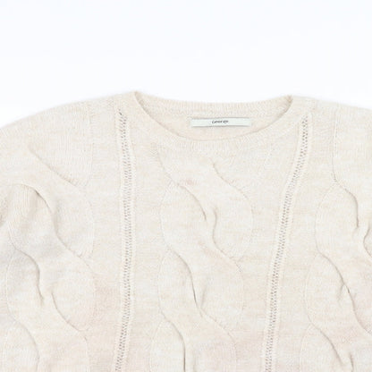 George Womens White   Pullover Jumper Size M